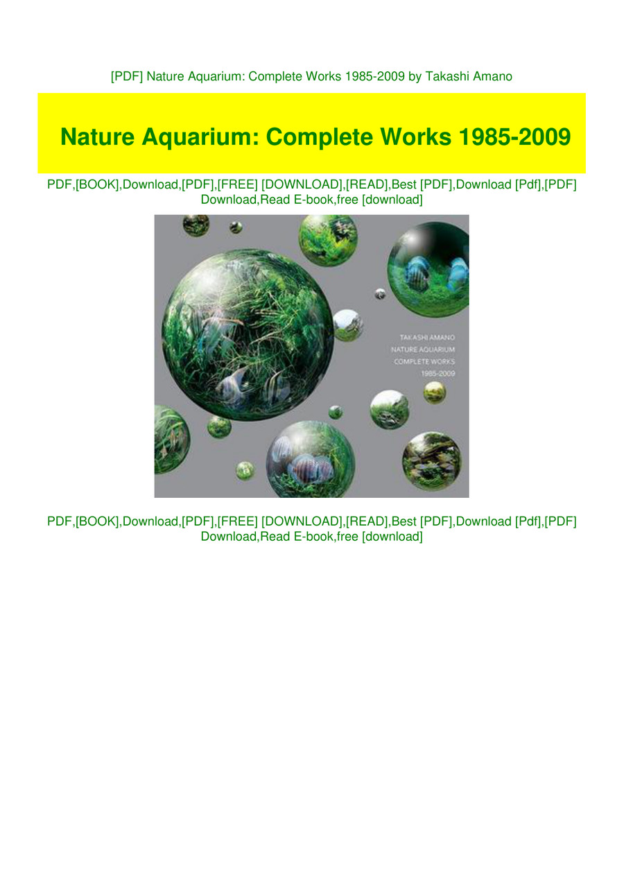 PDF] Nature Aquarium: Complete Works 1985-2009 by Takashi Amano by 