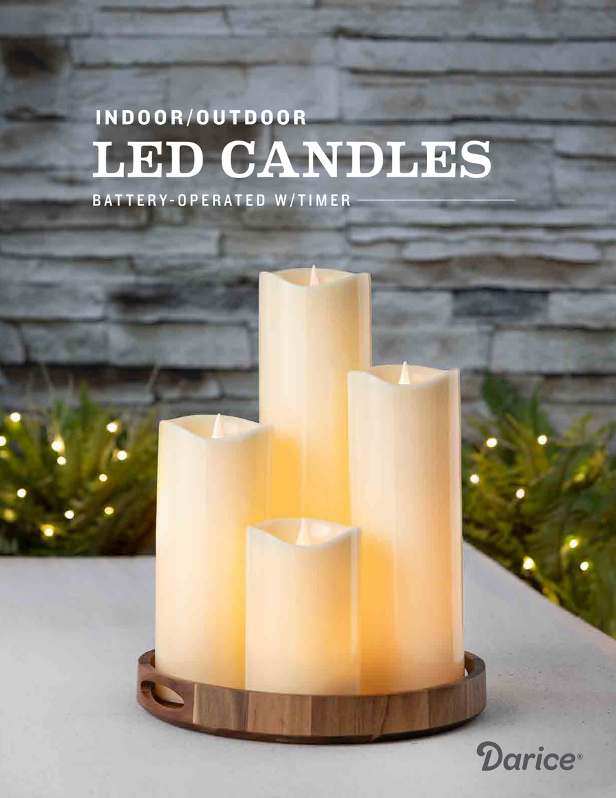 Indoor Outdoor Pillar Candles by Darice Inc Flipsnack