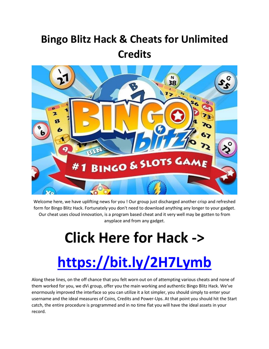 Bingo Blitz Cheats & Hack For Unlimited Credits by Sebrena Flipsnack