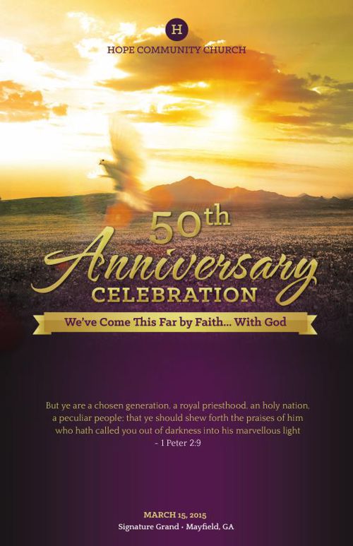 Church Anniversary Service Program Template by Michael Taylor - Flipsnack