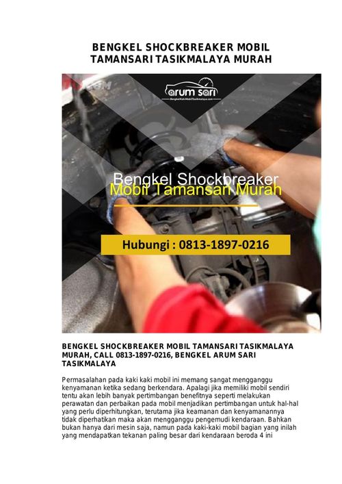 BENGKEL SHOCKBREAKER MOBIL TAMANSARI TASIKMALAYA MURAH
