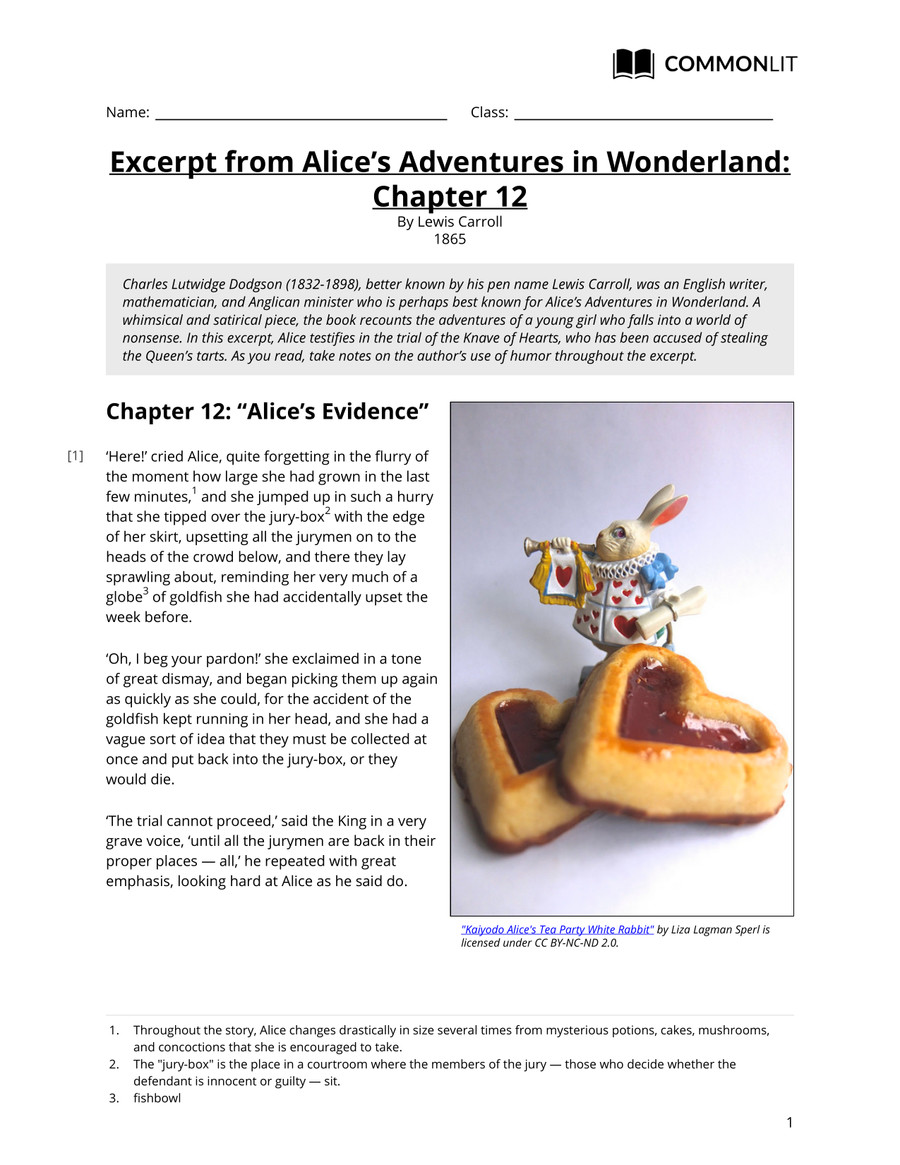 excerptfromalicesadventuresinwonderland by Mark Masloski Flipsnack