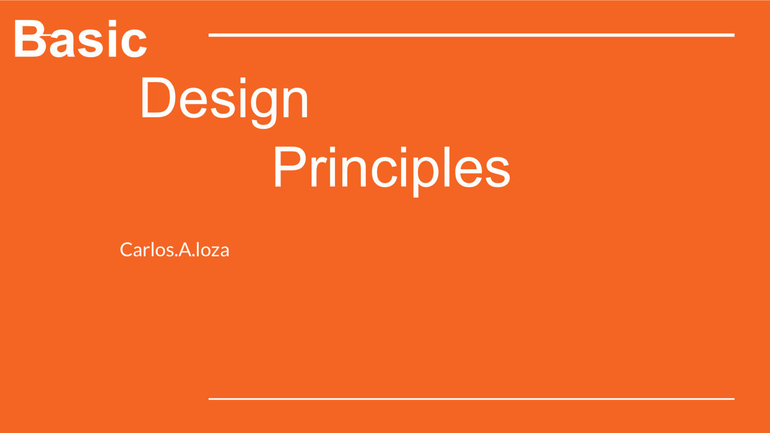 Basic Design Principles by Carlos LozaEspinoza Flipsnack