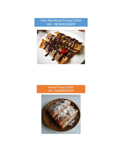 PISANG COKLAT KEJU