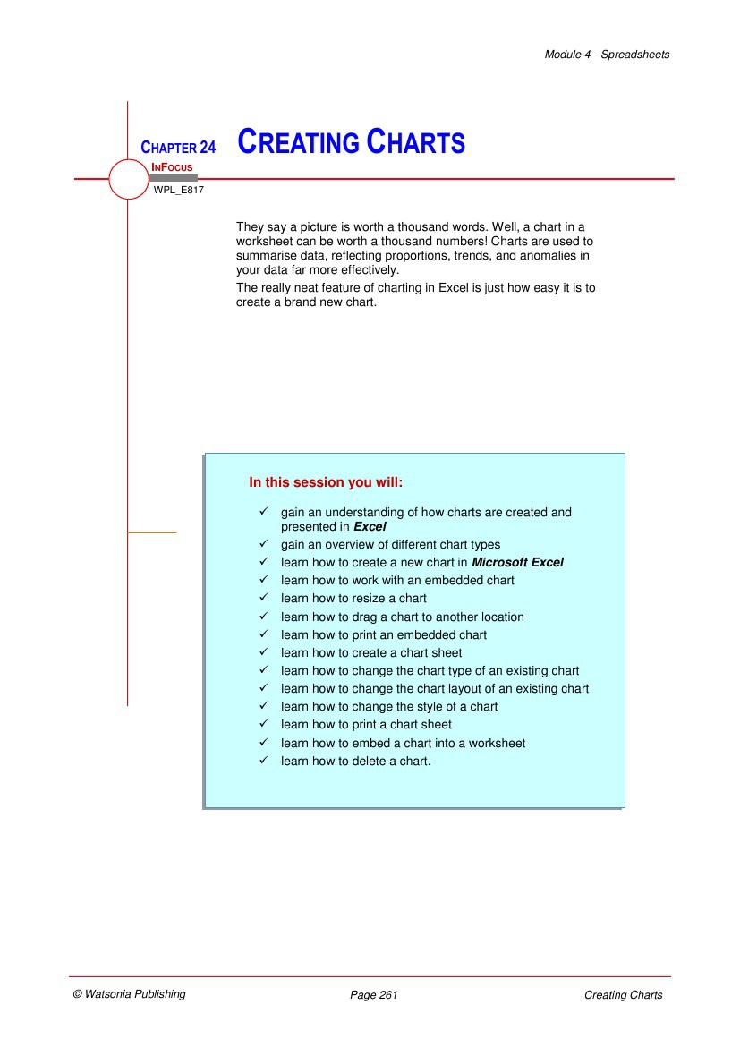 CHAPTER 24 CREATING CHARTS by Lance Challenor - Flipsnack