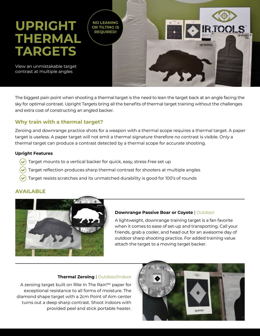 5 Upright Thermal Targets Making a Difference by IR.Tools™ Flipsnack