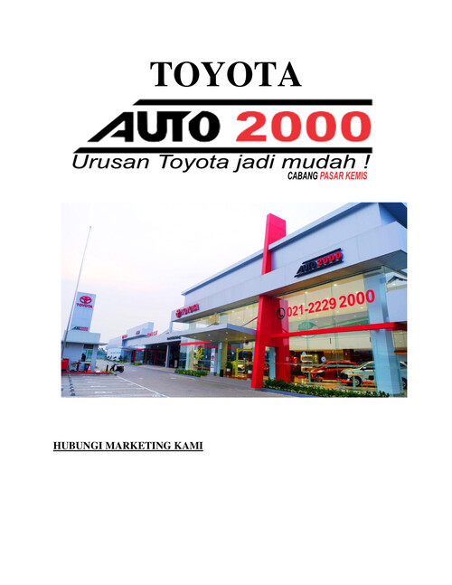 Toyota Auto2000 Pasar Kemis