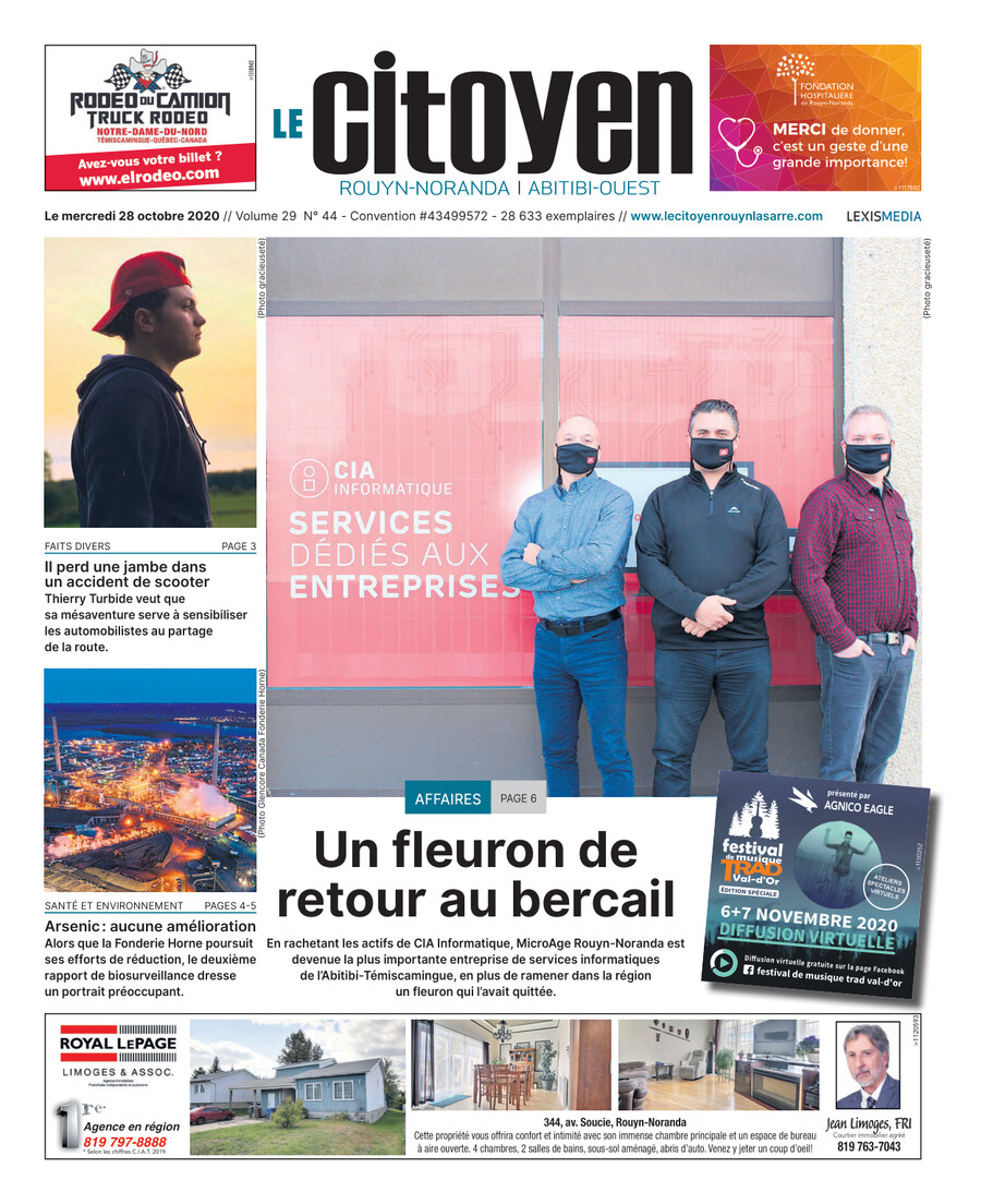 28 octobre 2020 Le Citoyen RouynNoranda / AbitibiOuest by Medialo