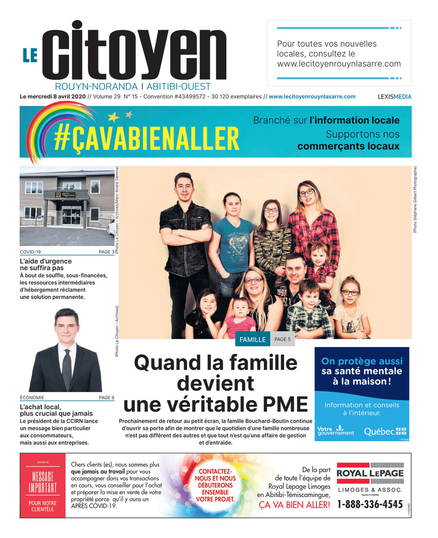 8 avril 2020 Le Citoyen RouynNoranda / AbitibiOuest by Medialo