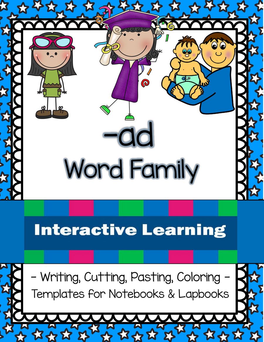 -ad Word family Downloadable Unit (Interactive Learning) by CHSH-Teach