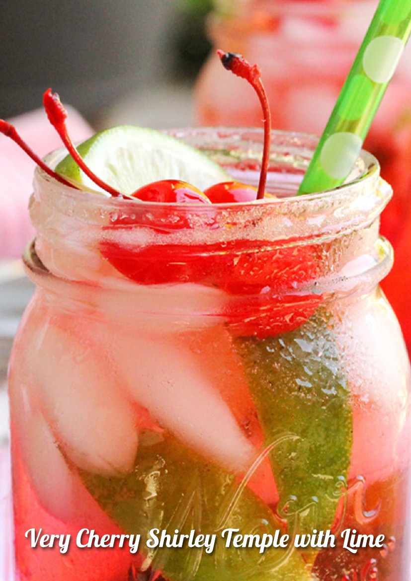 Cherry Shirley Temple with lime by SnackTools - Flipsnack