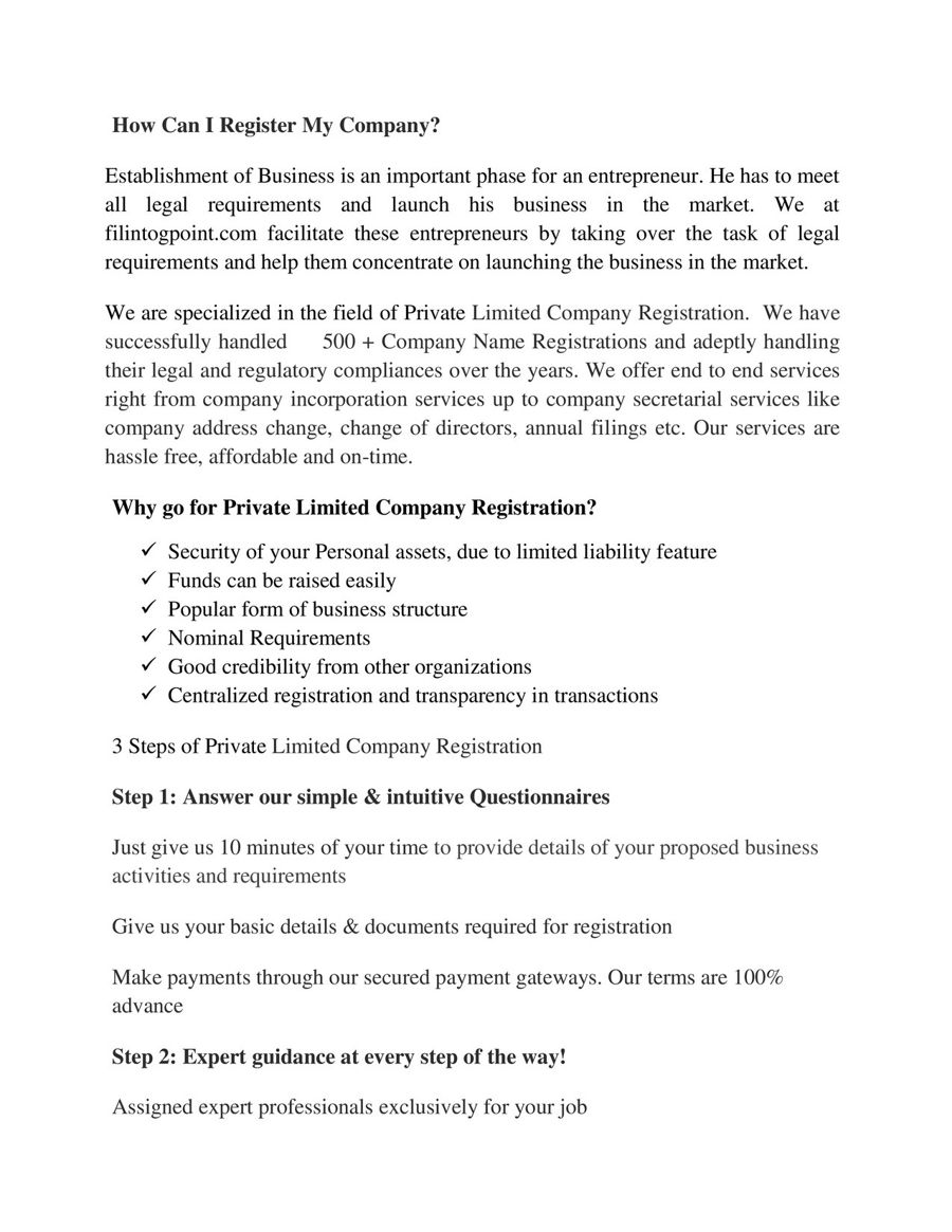 How can i register my company by filingpoint Flipsnack