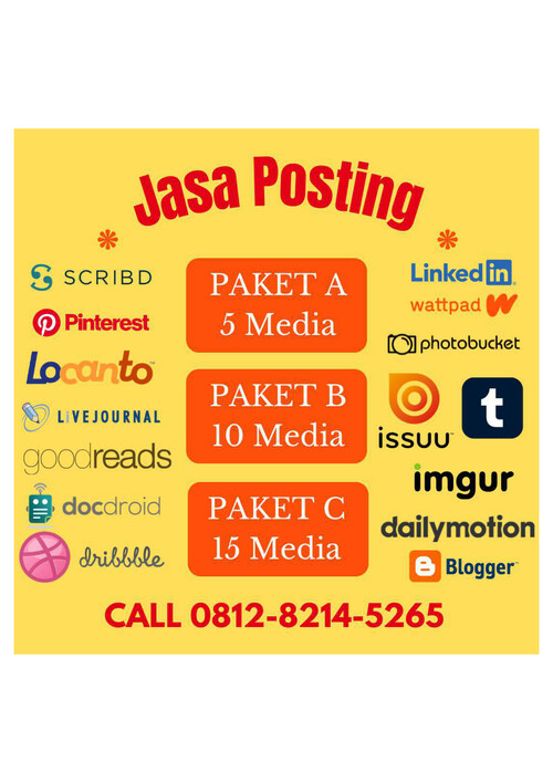 Biaya Jasa Pasang Brosur Online BMD WA/CALL 0812-8214-5265