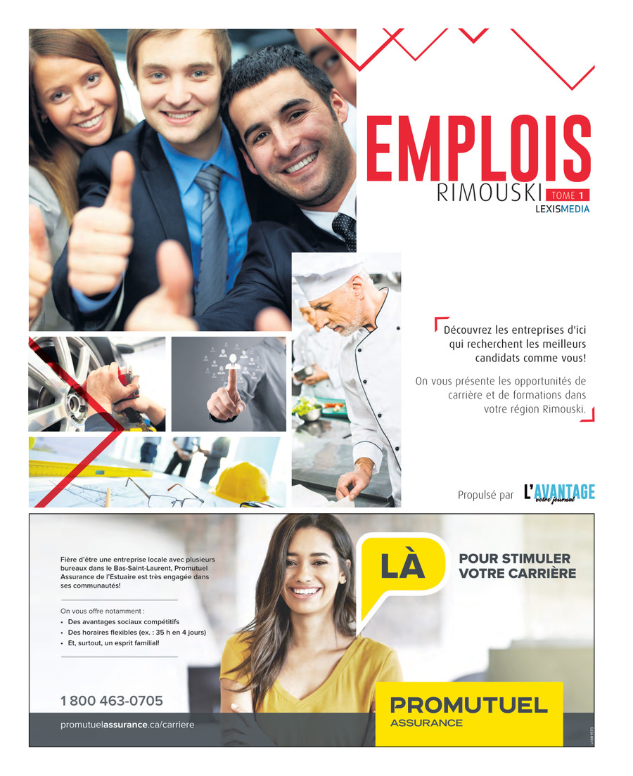 10 Mars 2020_Cahier Emplois RimouskiTome 1 by Medialo Flipsnack