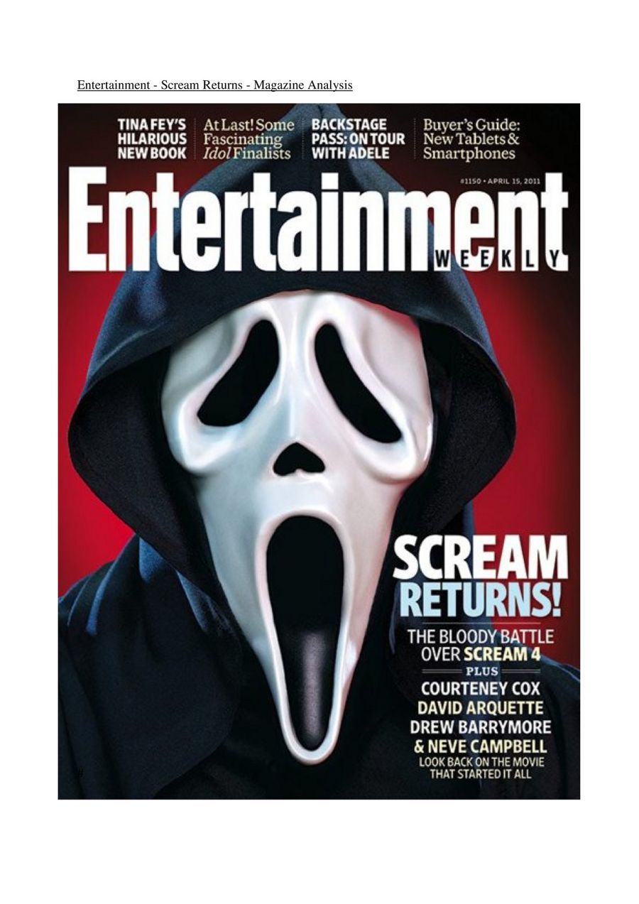 Entertainment Magazine Cover Analysis by Kioni Broomfield - Flipsnack