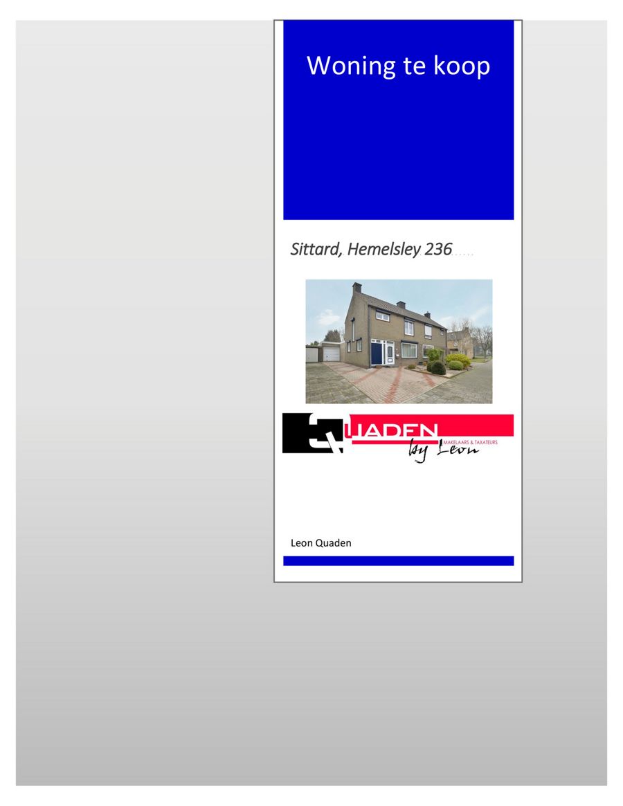 Quaden Makelaars Sittard, Hemelsley 236 by Leon Quaden Flipsnack