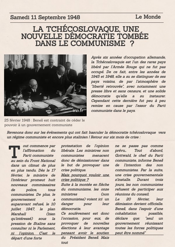 Coup de Prague 25 fev 1948 by Valentine Betton Flipsnack