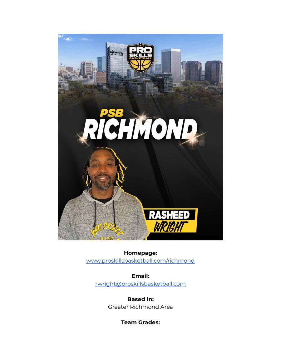 Richmond 2023 Team Membership Info by Pro Skills... Flipsnack