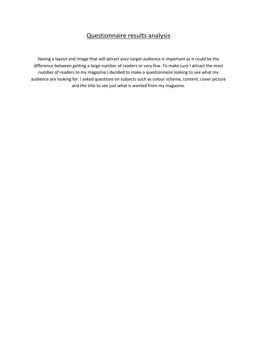 Questionnaire results analysis by pipm111 - Flipsnack