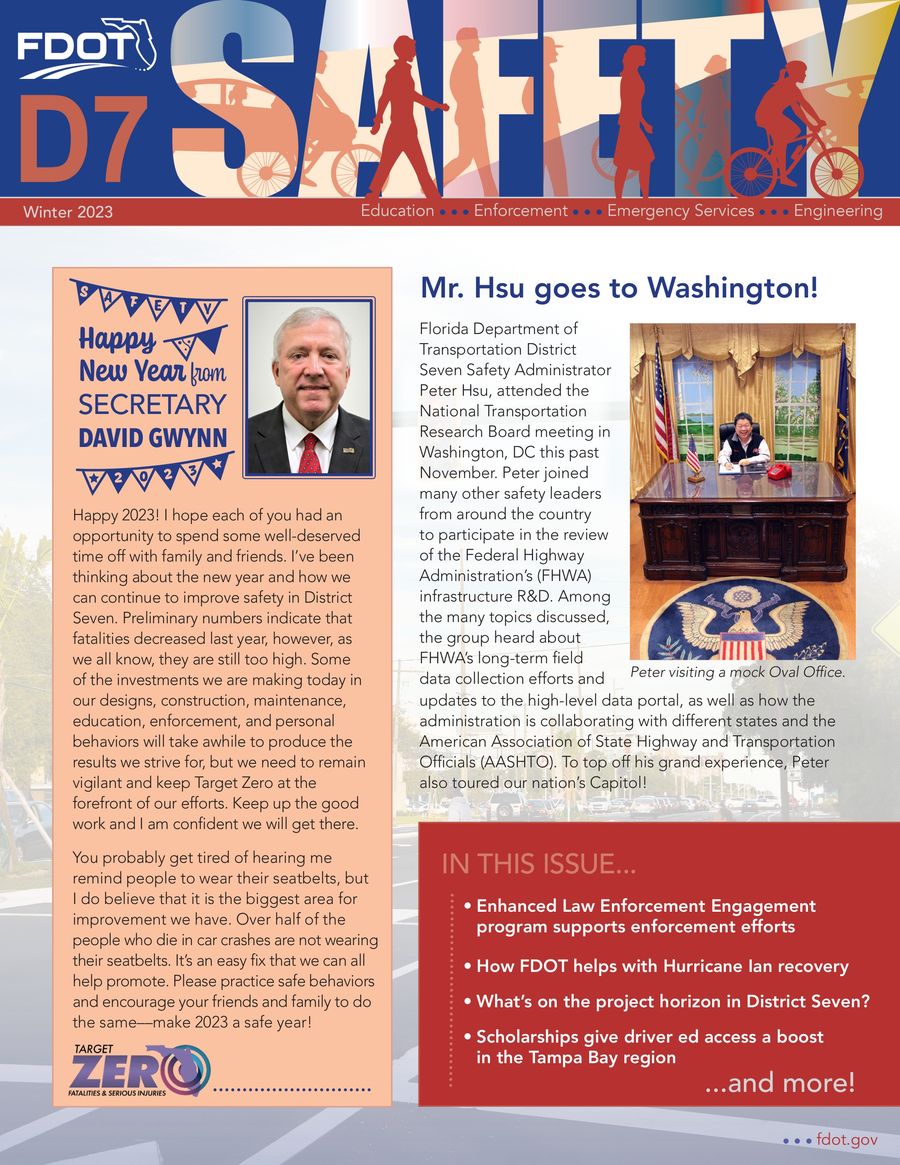FDOT Newsletter Winter 2023 by FDOT D7 Safety Newsletters