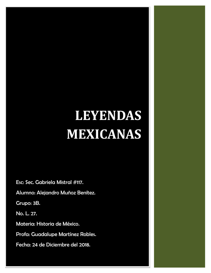 Antología de leyendas mexicanas by alejandro280 - Flipsnack
