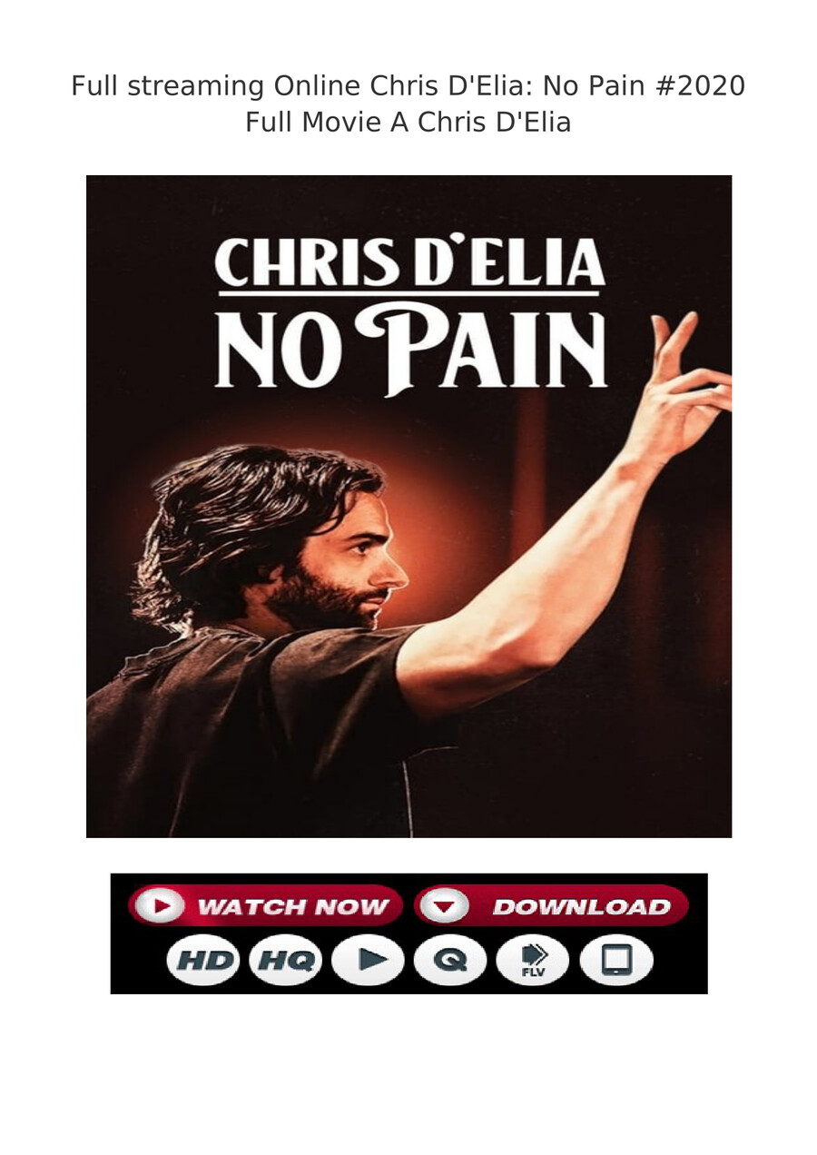 Chris D'Elia: No Pain "2020" G.DRIVE-MP4 by lupe43b - Flipsnack