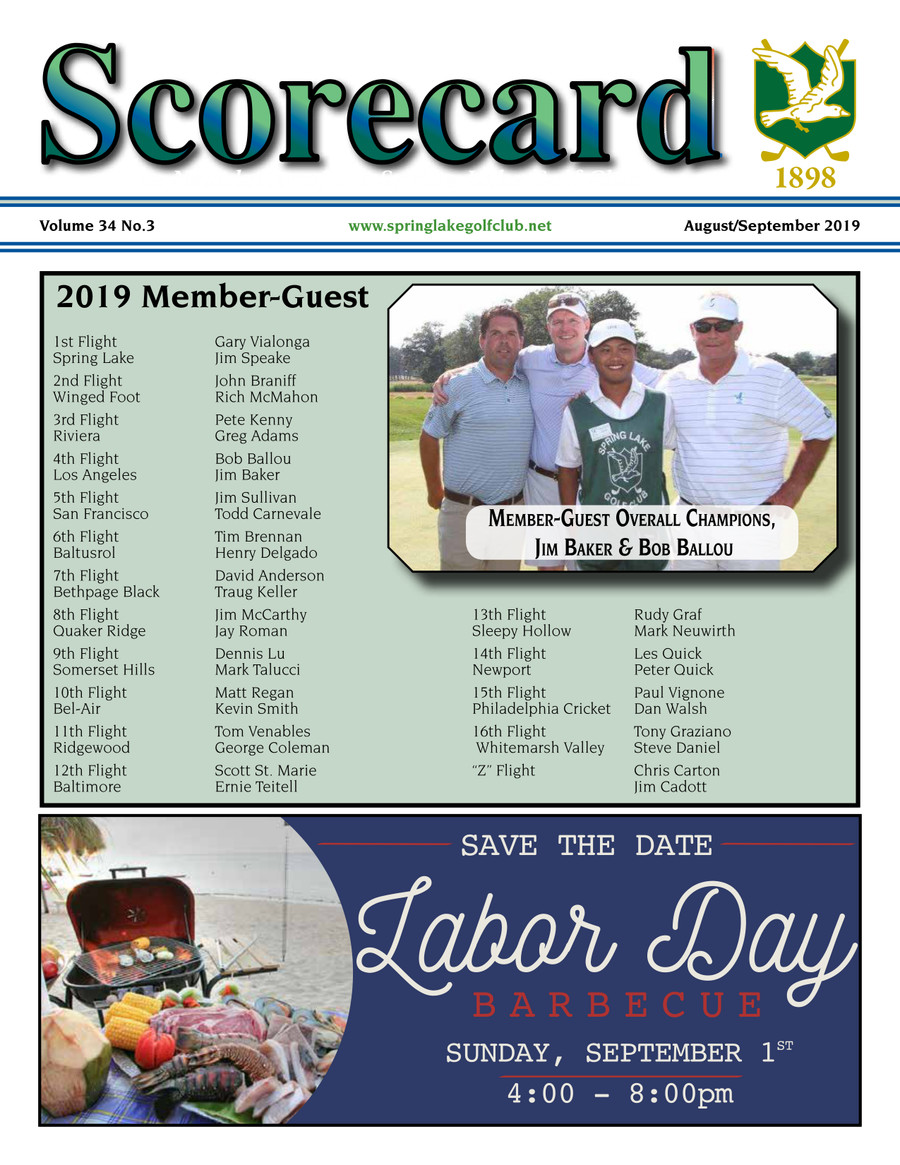 August/September Scorecard by Spring Lake Golf... Flipsnack