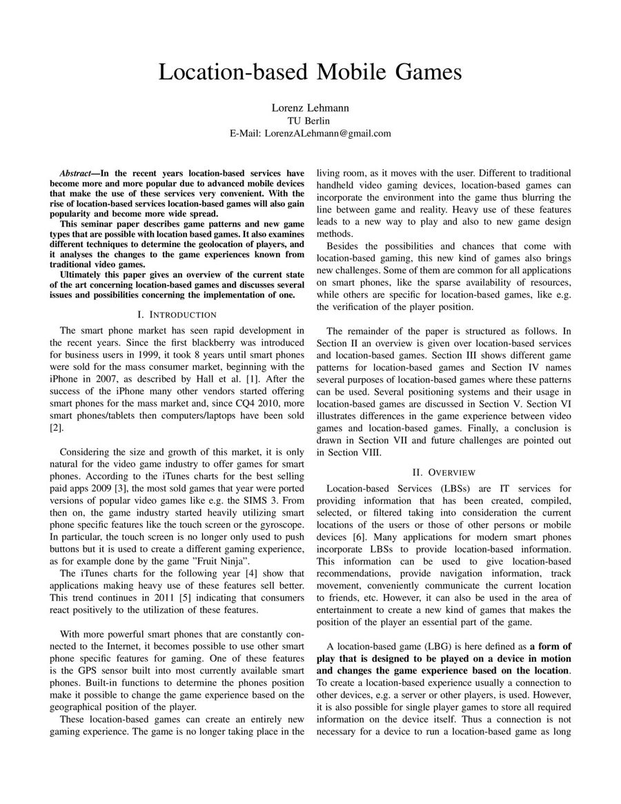 Locationbased Mobile Games by Linda Chaney Flipsnack