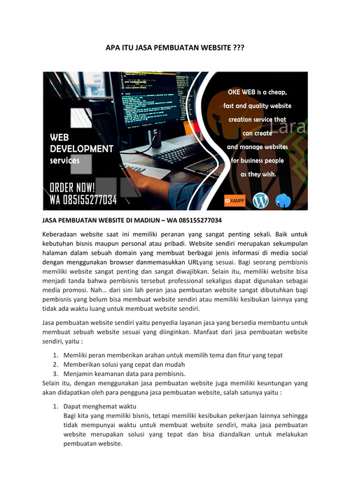 APA ITU JASA PEMBUATAN WEBSITE???
