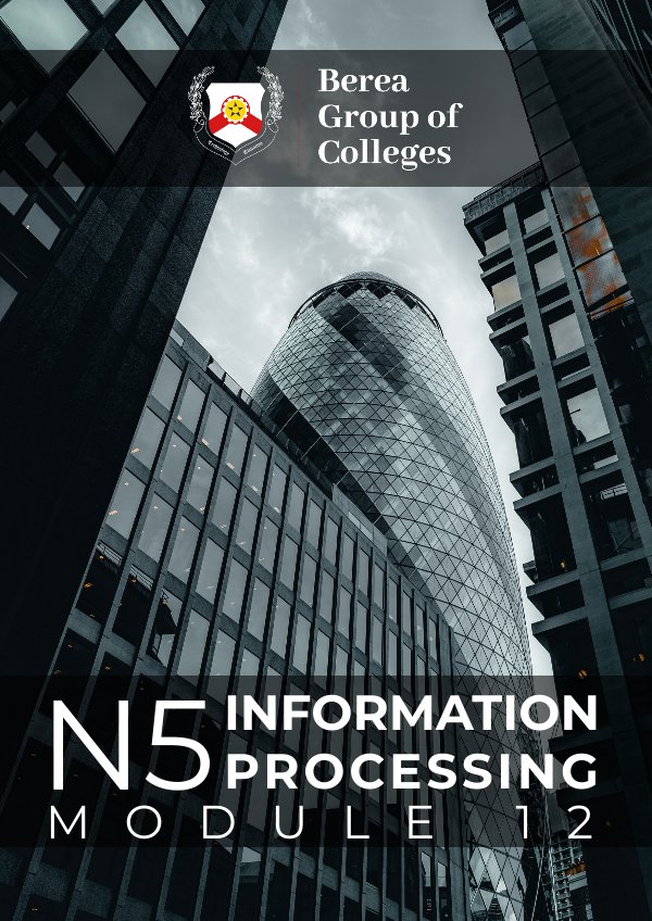 Information Processing N5 Module 12 by siyabongam