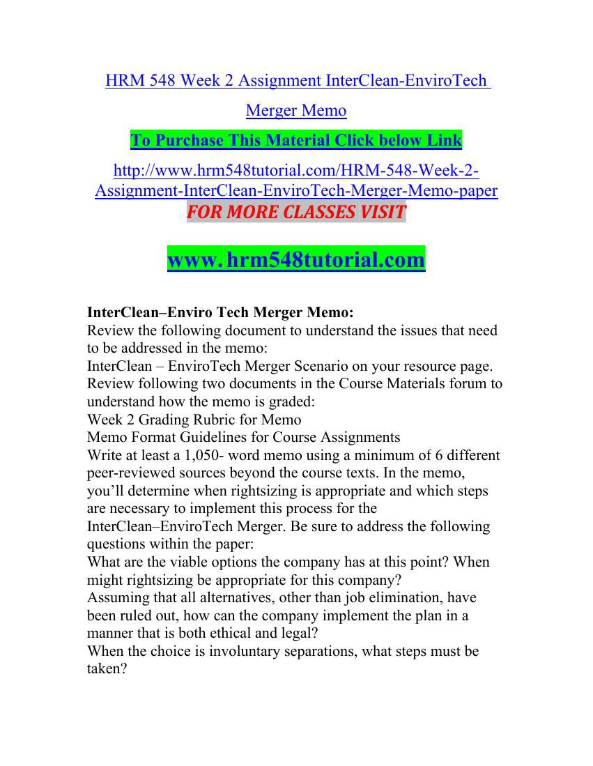 Interclean envirotech merger essay picture