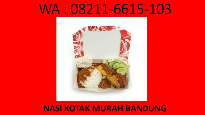 nasi kotak murah bandung, WA 08211-6615-103