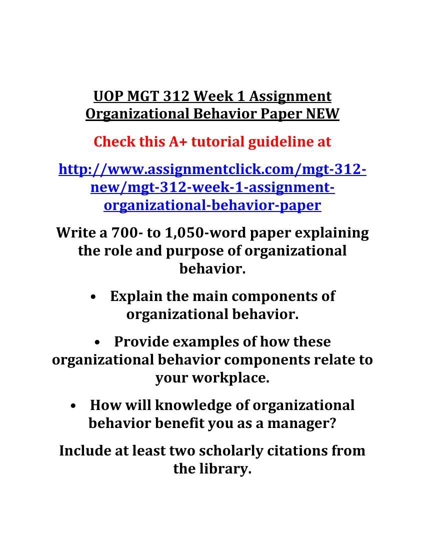 Mgt312 week1 essay 05 picture