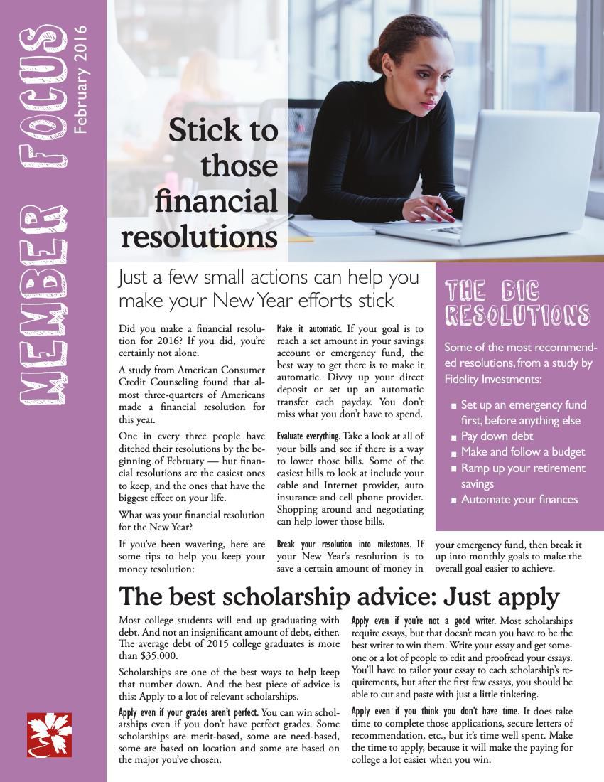 February 2016 Member Focus Newsletter by Educators... - Flipsnack