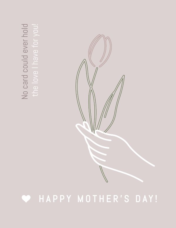 Minimalist Mother’s Day Card Design by Flipsnack templates - Flipsnack