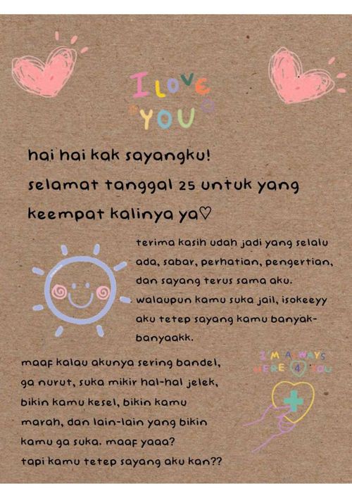 untuk yang paling disayang