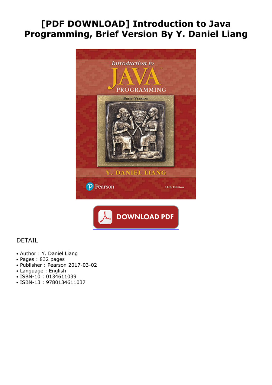 Pdf Download Introduction To Java Programming Brief Versi By Yosmarasaed Flipsnack