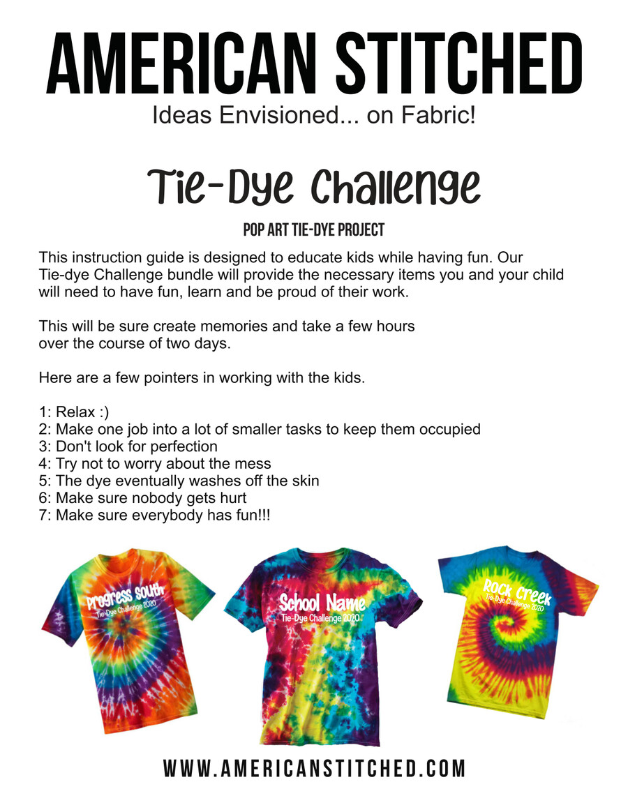 tiedye challenge Instruction book by Neil Kelly Flipsnack