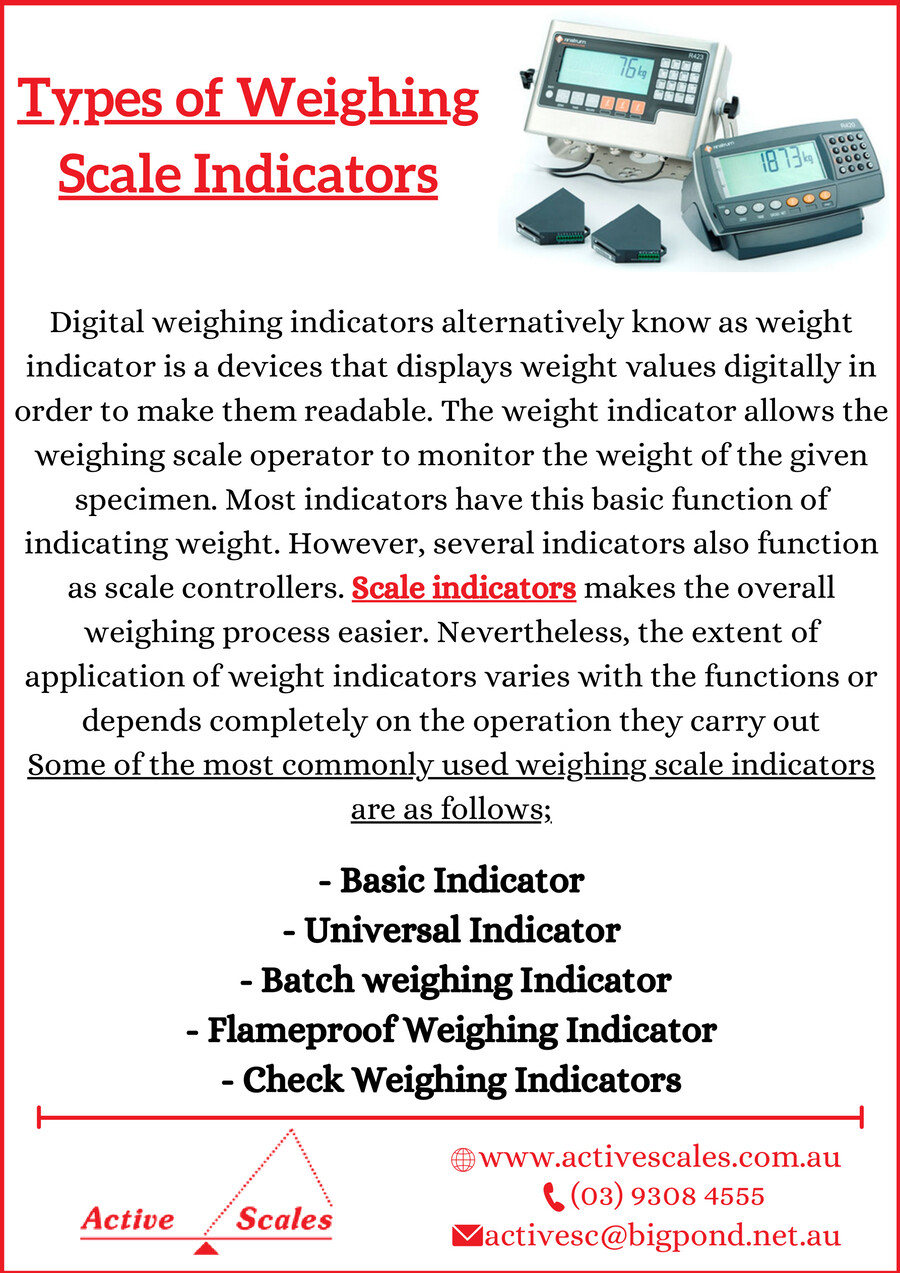 Types of Weighing Scale Indicators by Active Scales Flipsnack