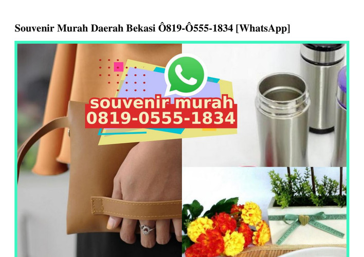 Souvenir Murah Daerah Bekasi 0819.0555.1834 [WA]