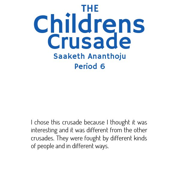 The Childrens Crusade by Saaketh Ananthoju Flipsnack