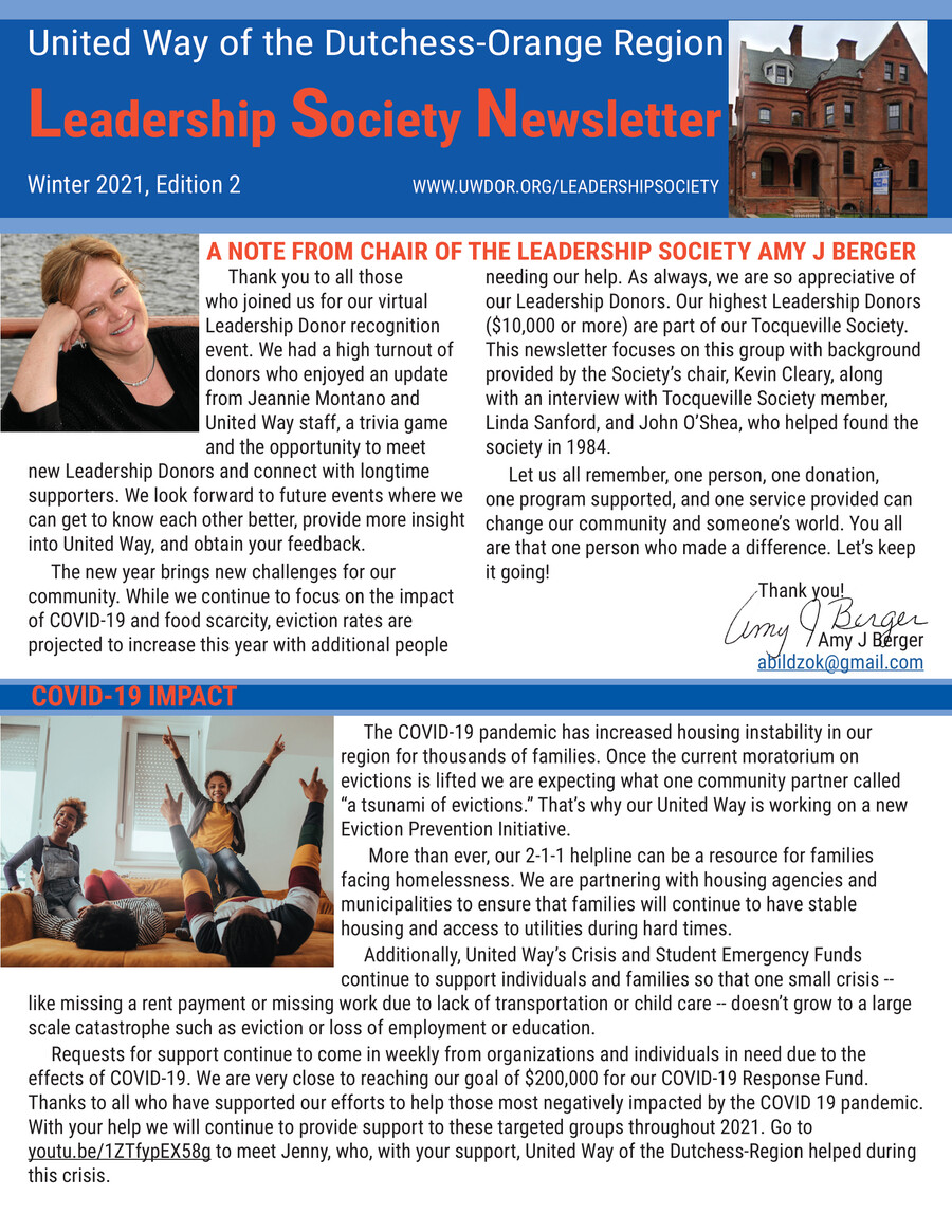 Leadership Society Newsletter Winter 2021... Flipsnack