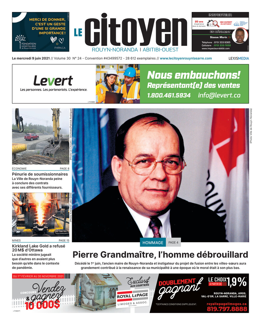 9 juin 2021 Le Citoyen RouynNoranda / AbitibiOuest by Medialo