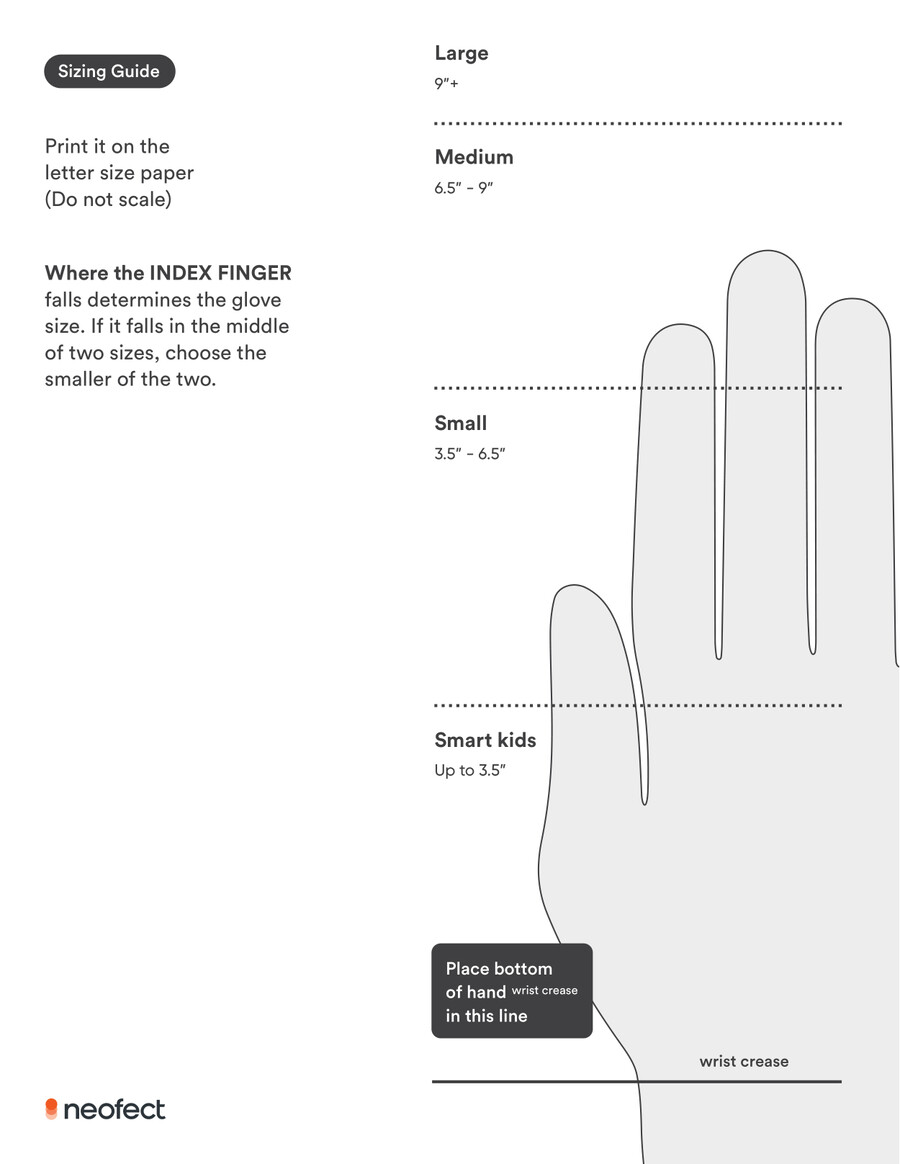 Smart Glove and Kids Sizing Guide by Neofect - Flipsnack