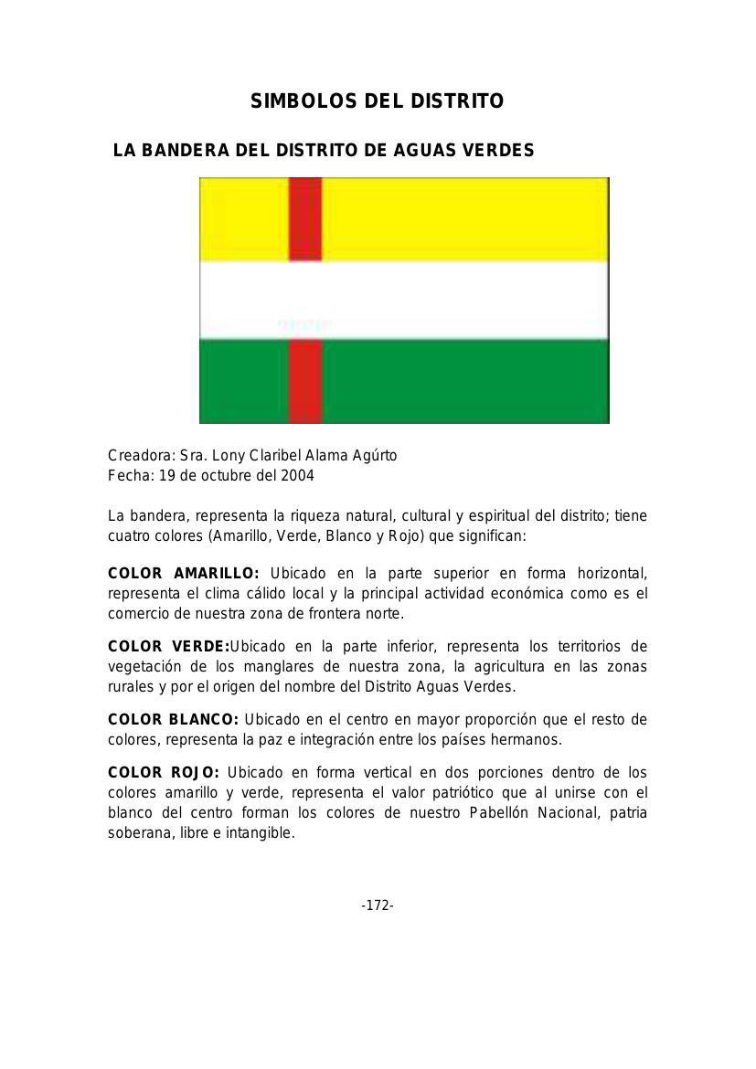 Simbolos del Distrito de Aguas Verdes... Flipsnack