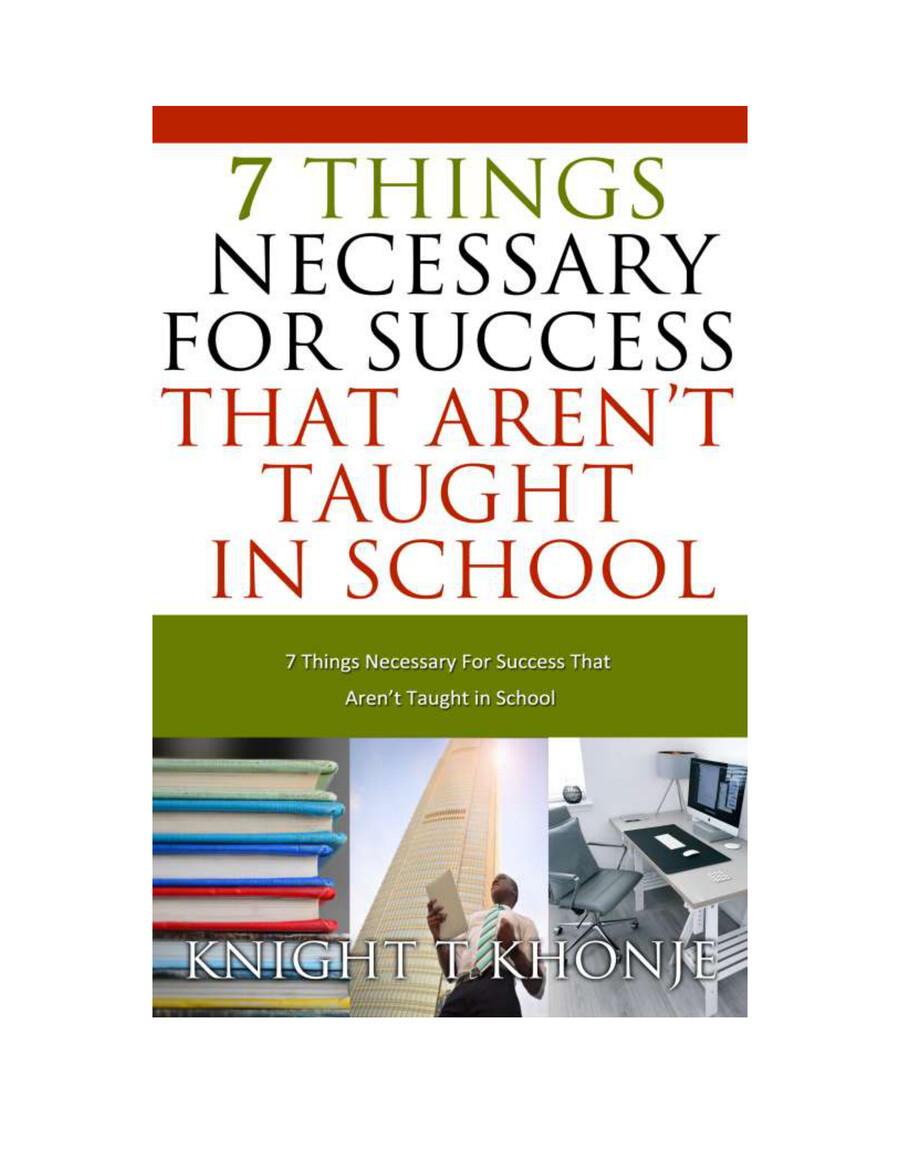 7 Things For Necessary For Success That Aren't Taught In School by