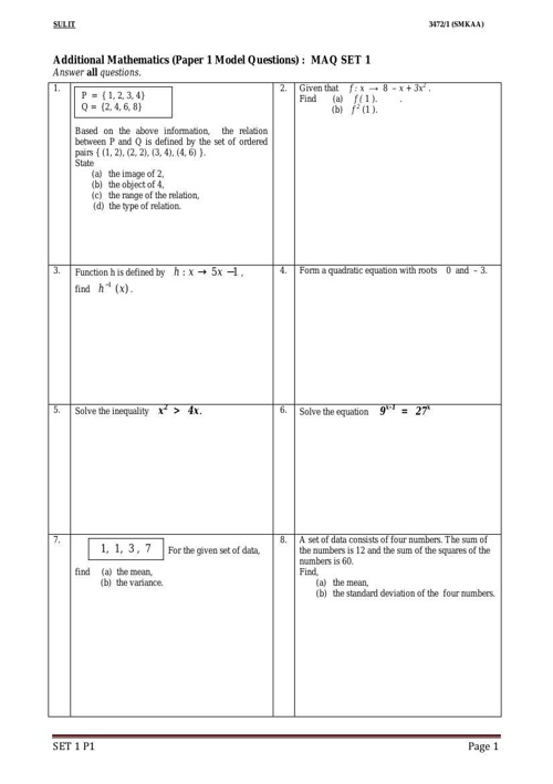 Contoh Soalan Matematik Tahun 3 Dan Jawapan Rimbba