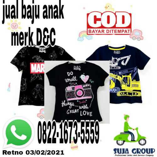 Wa 0822-1673-5559, Gudang Koas Dan Setelan Anak Cowok Gambar Dis