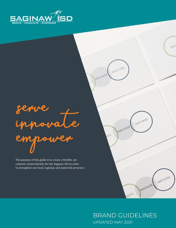 Saginaw ISD Brand Guidelines 2021-2024 by Coty Kuschinsky - Flipsnack