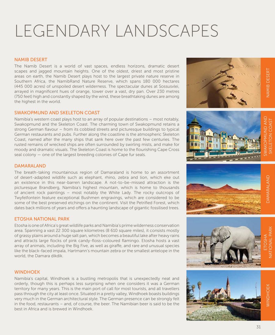 namibia travel brochure